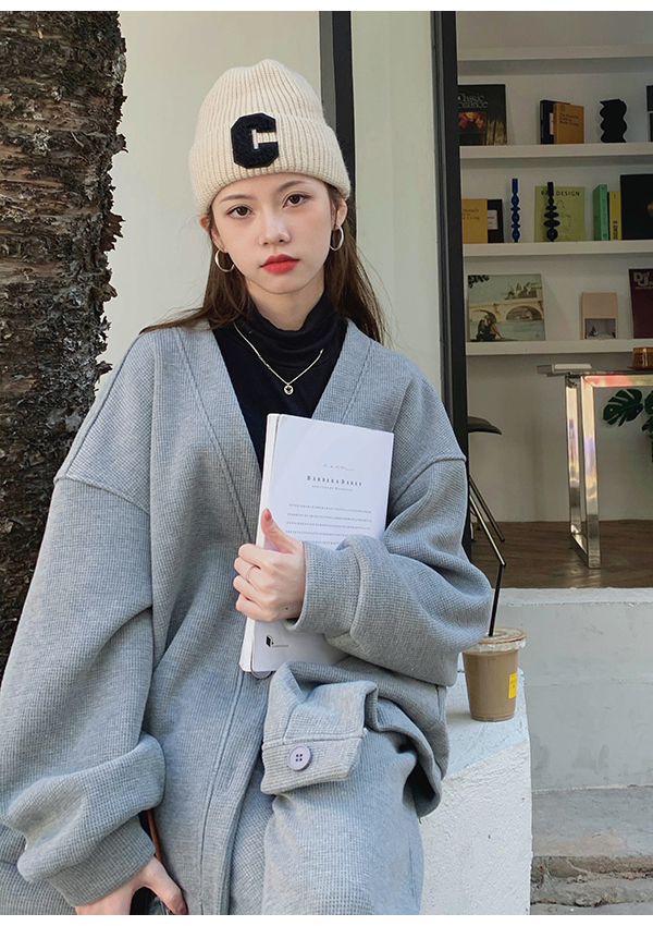 QWEEK Korean Fashion Brown Tracksuit Women Oversized Vintage Streetwear Oversized Gray Pant Sets Retro Basic Wide Leg Sweatpants QWEEK Korean Fashion Brown Tracksuit Women Oversized Vintage Streetwear Oversized Gray Pant Sets Retro Basic Wide Leg Sweatpants
