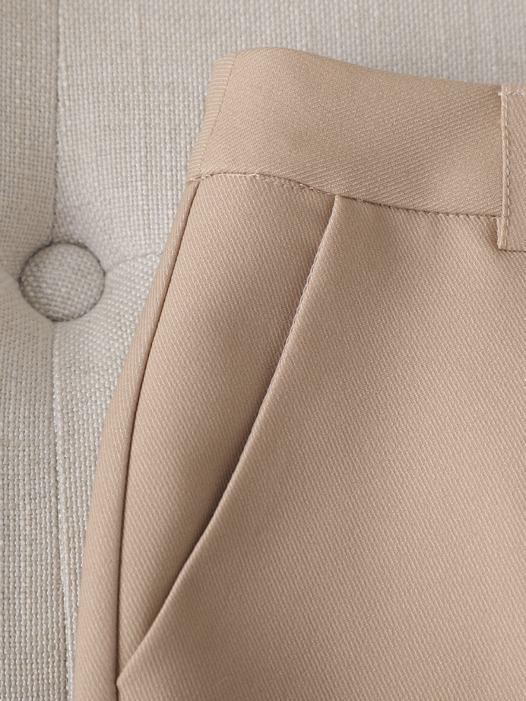 Fashion Ladies Pant Suit Women Business Work Wear Blazer And Trouser Black Khaki Brown Beige Formal 2 Piece Set With Pocket Fashion Ladies Pant Suit Women Business Work Wear Blazer And Trouser Black Khaki Brown Beige Formal 2 Piece Set With Pocket