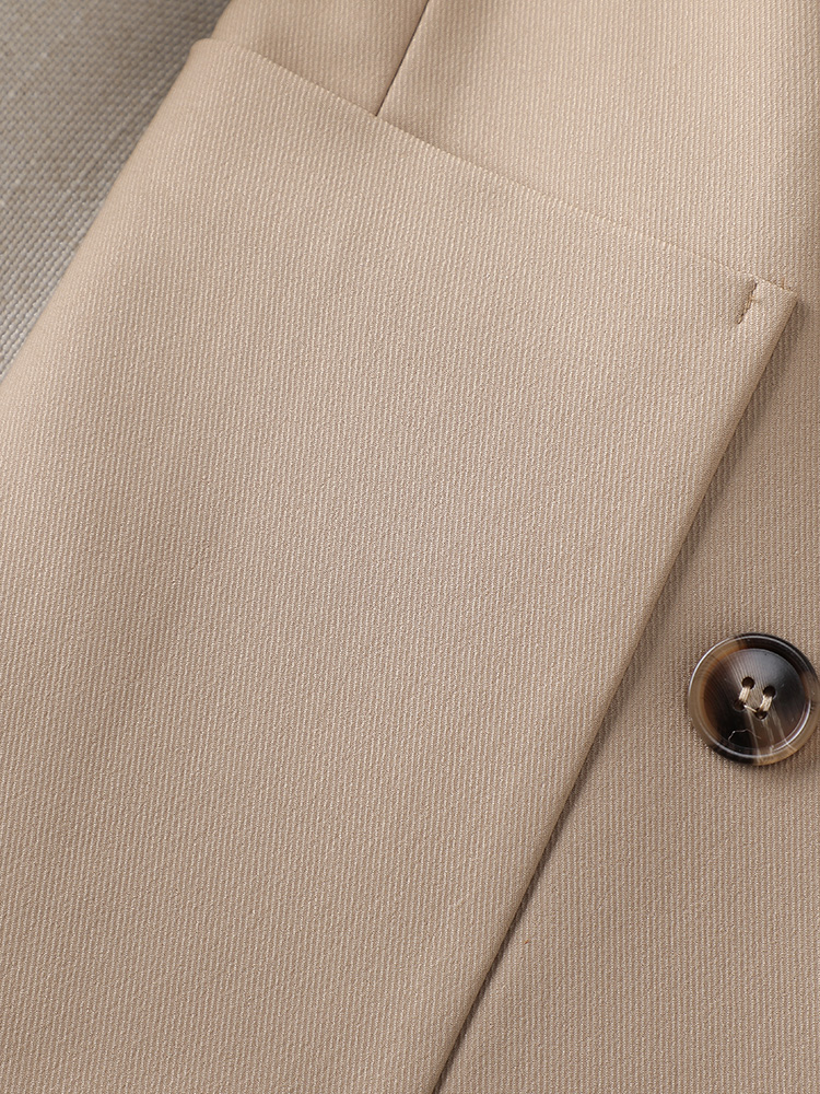 Fashion Ladies Pant Suit Women Business Work Wear Blazer And Trouser Black Khaki Brown Beige Formal 2 Piece Set With Pocket Fashion Ladies Pant Suit Women Business Work Wear Blazer And Trouser Black Khaki Brown Beige Formal 2 Piece Set With Pocket