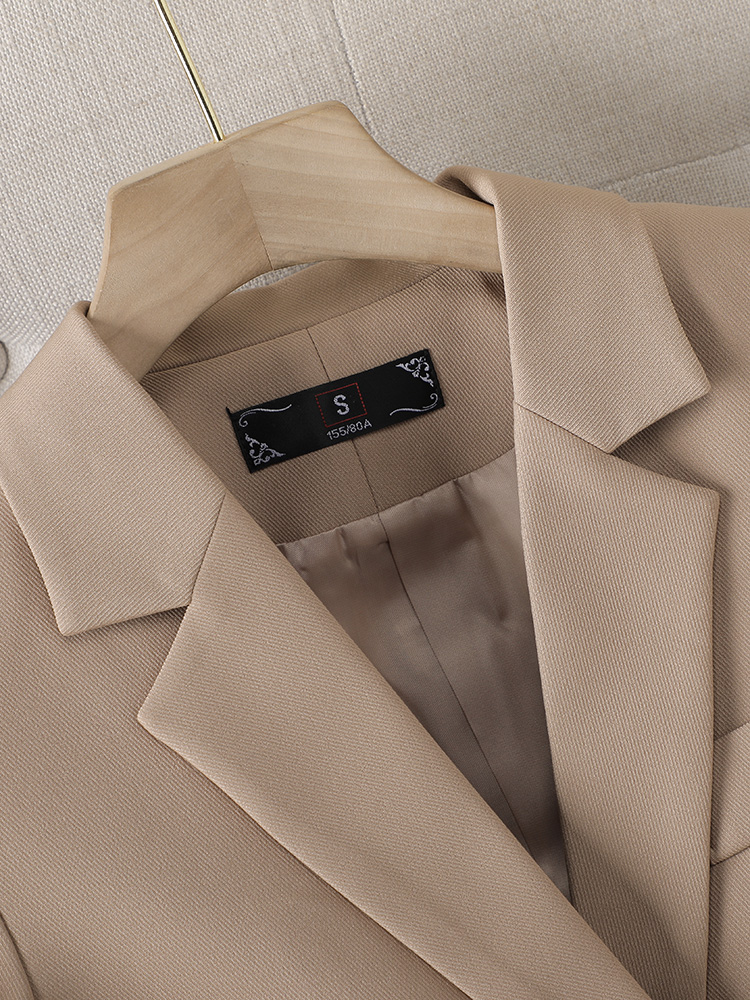 Fashion Ladies Pant Suit Women Business Work Wear Blazer And Trouser Black Khaki Brown Beige Formal 2 Piece Set With Pocket Fashion Ladies Pant Suit Women Business Work Wear Blazer And Trouser Black Khaki Brown Beige Formal 2 Piece Set With Pocket