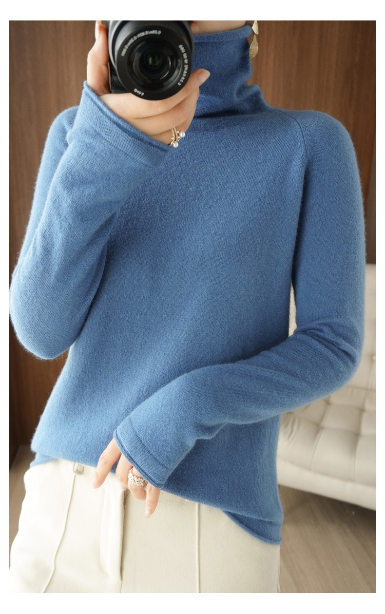Women Sweater Winter Cashmere Turtleneck Warm Knitwear Korean Casual Solid Bottoming Shirt Fashion Knit Pullovers Brown Sweater Women Sweater Winter Cashmere Turtleneck Warm Knitwear Korean Casual Solid Bottoming Shirt Fashion Knit Pullovers Brown Sweater