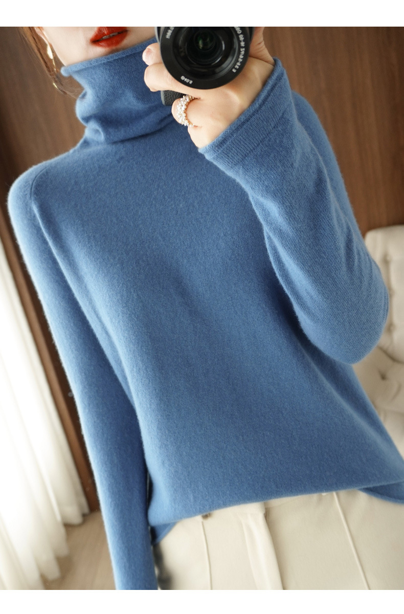 Women Sweater Winter Cashmere Turtleneck Warm Knitwear Korean Casual Solid Bottoming Shirt Fashion Knit Pullovers Brown Sweater Women Sweater Winter Cashmere Turtleneck Warm Knitwear Korean Casual Solid Bottoming Shirt Fashion Knit Pullovers Brown Sweater