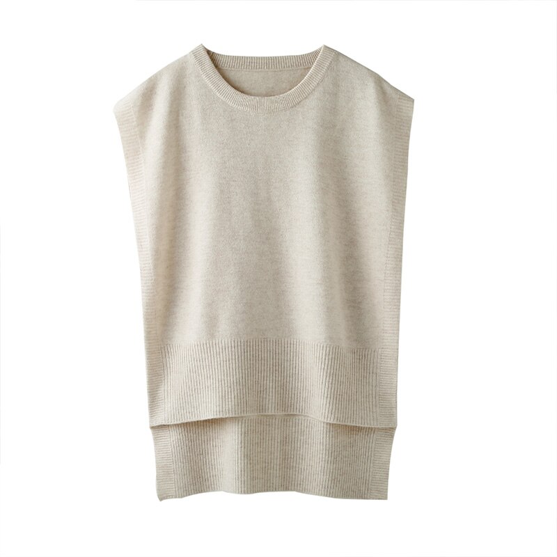 LONGMING 2021 New Women Sweater Vest Spring 100% Merino Wool Knitted Vest Brown Top Knit Vest Fashion Woman vests Korean Style LONGMING 2021 New Women Sweater Vest Spring 100% Merino Wool Knitted Vest Brown Top Knit Vest Fashion Woman vests Korean Style