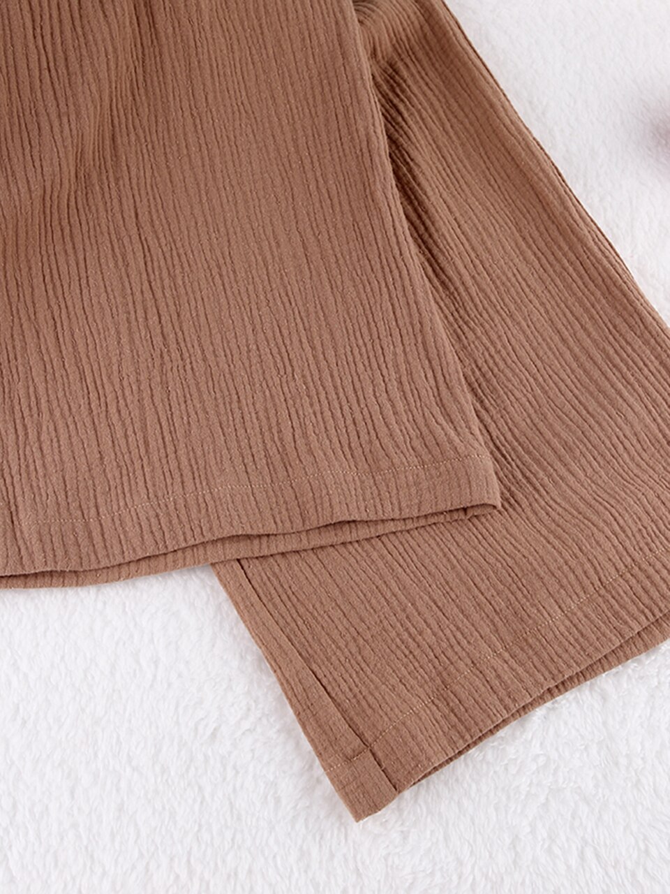 Linad Cotton Women's Home Clothes Brown Long Sleeve 2 Piece Sets Sleepwear Loose Trouser Suits Casual Female Pajamas Autumn 2022 Linad Cotton Women's Home Clothes Brown Long Sleeve 2 Piece Sets Sleepwear Loose Trouser Suits Casual Female Pajamas Autumn 2022