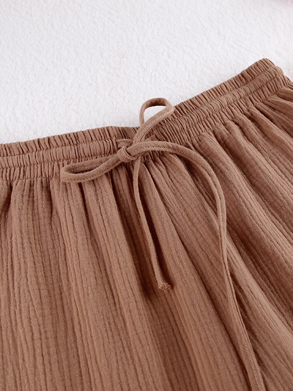 Linad Cotton Women's Home Clothes Brown Long Sleeve 2 Piece Sets Sleepwear Loose Trouser Suits Casual Female Pajamas Autumn 2022 Linad Cotton Women's Home Clothes Brown Long Sleeve 2 Piece Sets Sleepwear Loose Trouser Suits Casual Female Pajamas Autumn 2022