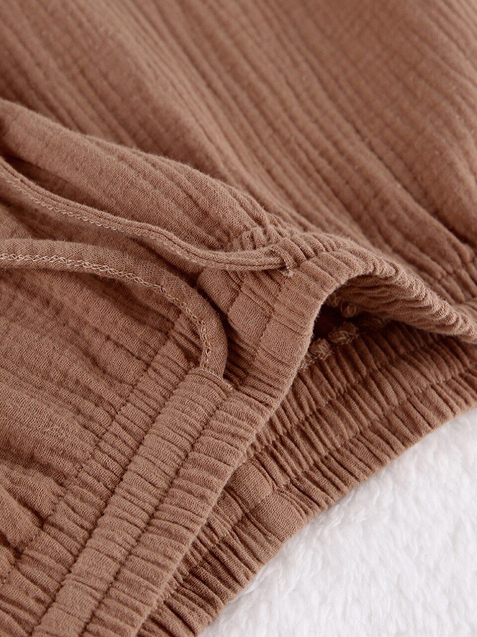 Linad Cotton Women's Home Clothes Brown Long Sleeve 2 Piece Sets Sleepwear Loose Trouser Suits Casual Female Pajamas Autumn 2022 Linad Cotton Women's Home Clothes Brown Long Sleeve 2 Piece Sets Sleepwear Loose Trouser Suits Casual Female Pajamas Autumn 2022