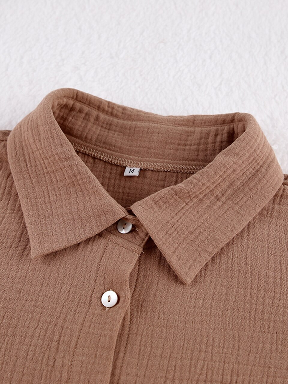 Linad Cotton Women's Home Clothes Brown Long Sleeve 2 Piece Sets Sleepwear Loose Trouser Suits Casual Female Pajamas Autumn 2022 Linad Cotton Women's Home Clothes Brown Long Sleeve 2 Piece Sets Sleepwear Loose Trouser Suits Casual Female Pajamas Autumn 2022