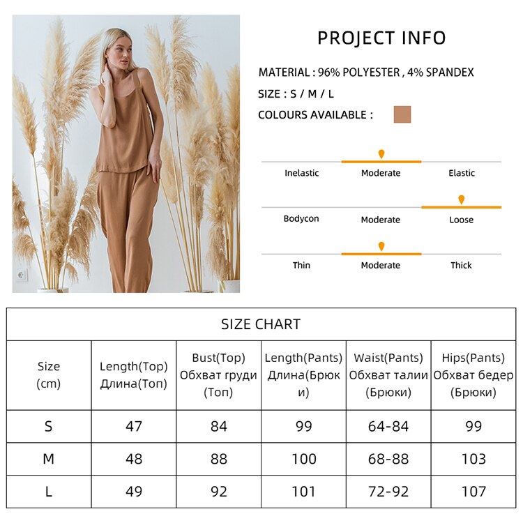 Linad Backless Pajamas For Women 2 Piece Sets Brown Sleeveless Sleepwear Female Casual Trouser Suits Solid Summer Nightwear Linad Backless Pajamas For Women 2 Piece Sets Brown Sleeveless Sleepwear Female Casual Trouser Suits Solid Summer Nightwear