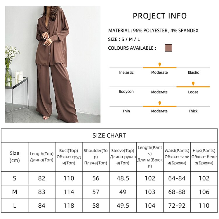Linad Brown Pajamas For Women 2 Piece Sets Loose Long Sleeve Nightwear Female Casual Trouser Suits 2023 Autumn Sleepwear Solid Linad Brown Pajamas For Women 2 Piece Sets Loose Long Sleeve Nightwear Female Casual Trouser Suits 2023 Autumn Sleepwear Solid