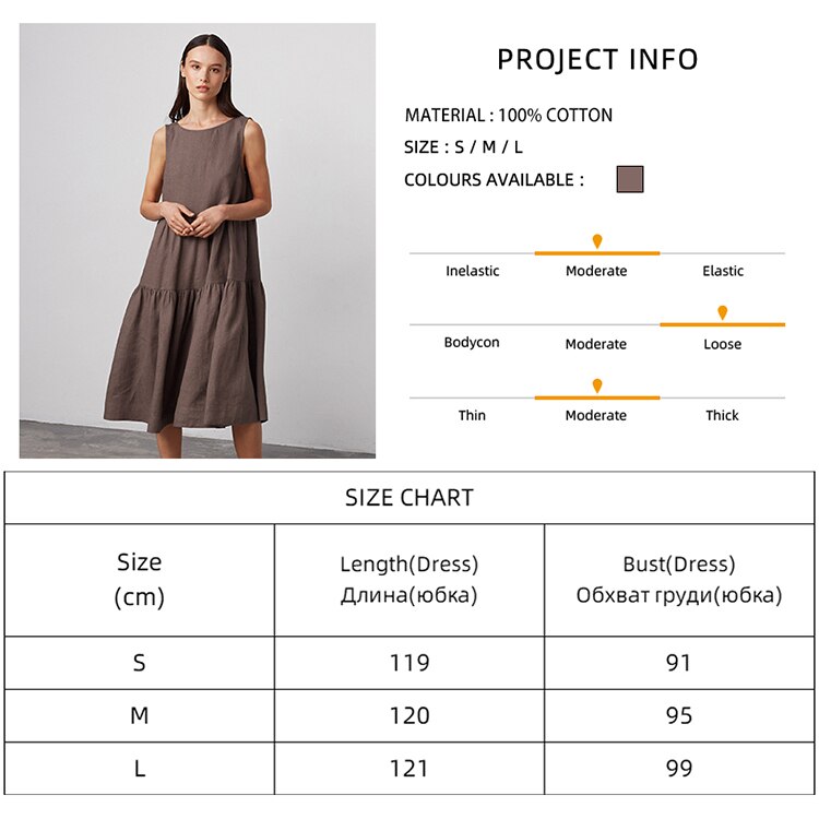 Linad Brown Night Dress Women Casual Sleeveless O Neck Sleepwear Female 2023 Summer Woman Dresses Cotton Pajamas Solid Homewear Linad Brown Night Dress Women Casual Sleeveless O Neck Sleepwear Female 2023 Summer Woman Dresses Cotton Pajamas Solid Homewear
