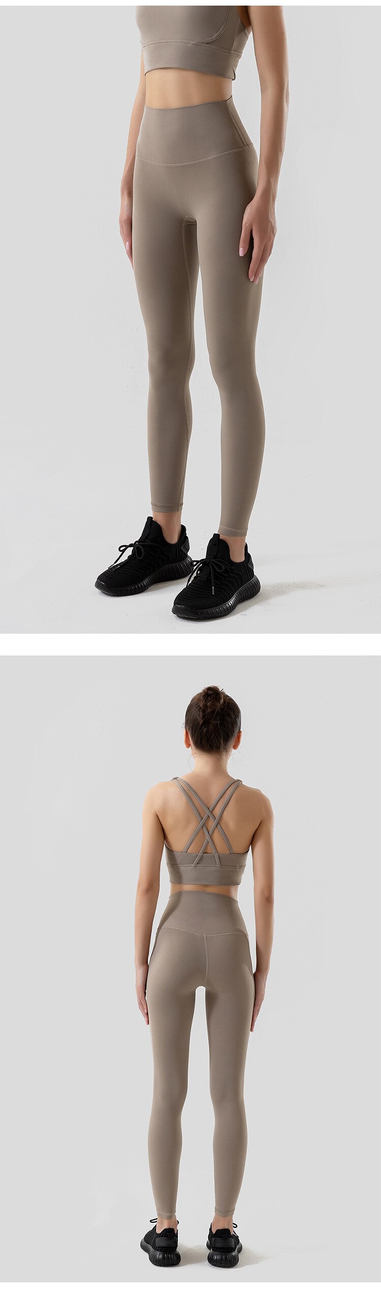 Stown Brown Yoga Leggings for Fitness Legging Sport Femme Pants with Pocket Female High Waist Leggins Push Up Gym Tights Women Stown Brown Yoga Leggings for Fitness Legging Sport Femme Pants with Pocket Female High Waist Leggins Push Up Gym Tights Women