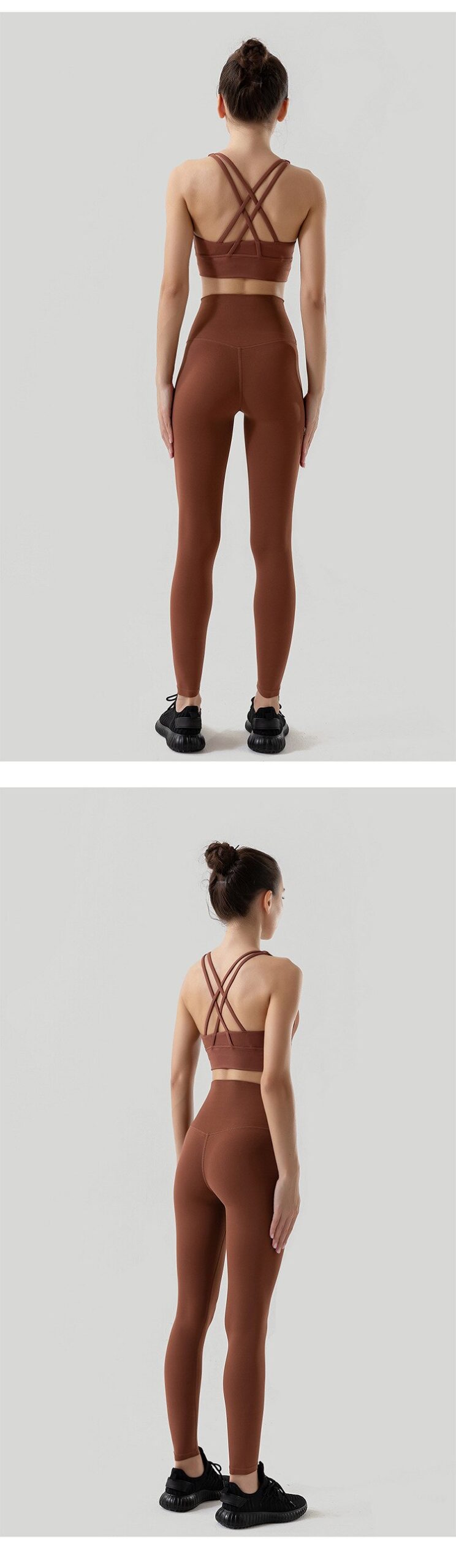 Stown Brown Yoga Leggings for Fitness Legging Sport Femme Pants with Pocket Female High Waist Leggins Push Up Gym Tights Women Stown Brown Yoga Leggings for Fitness Legging Sport Femme Pants with Pocket Female High Waist Leggins Push Up Gym Tights Women