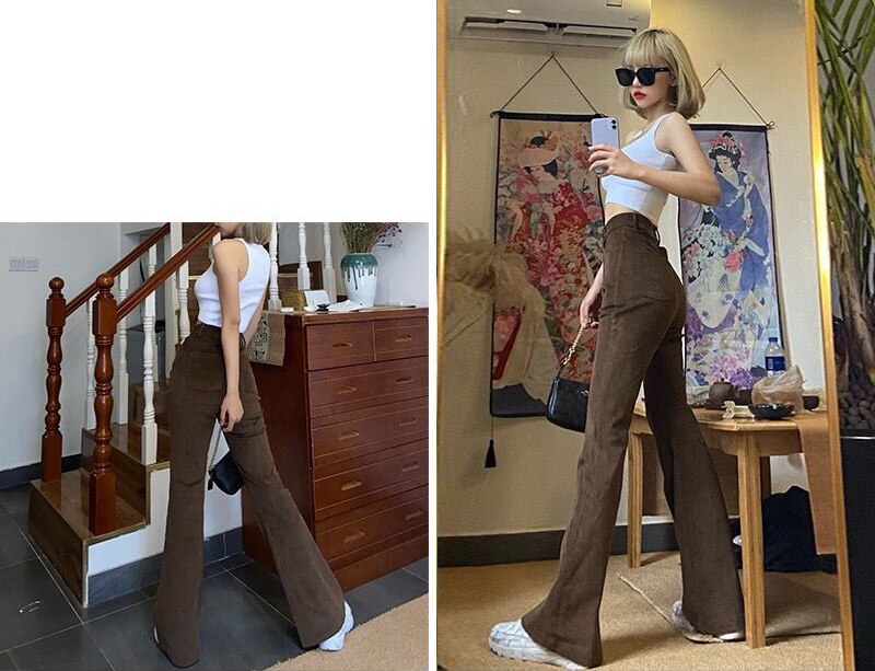 Vintage Slim Brown Flare Jeans Women Trend Long High Waist Bell Bottom Pants y2k Denim Trousers Solid Jazz Skinny Vaqueros Mujer Vintage Slim Brown Flare Jeans Women Trend Long High Waist Bell Bottom Pants y2k Denim Trousers Solid Jazz Skinny Vaqueros Mujer