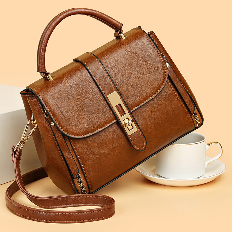 Fashion Brand Women's Small Crossbody Bag Lightweight PU Leather Messenger Bag Flap Handbag Purse Summer Travel Bag for Female