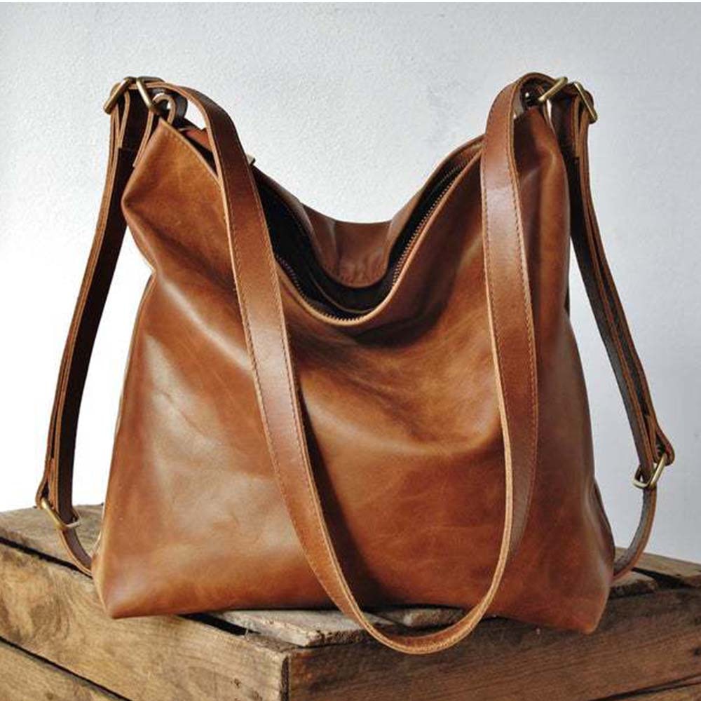 Retro Tote Bags for Women European and American Style Brown Shopper Bags Large Capacity Shoulder Casual Travel Handbag 2021 New