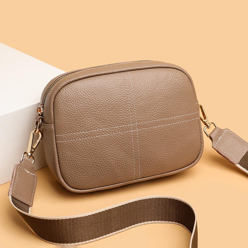 Bags For Wome Cowhide Bags 2022 New Soft Genuine Leather Shoulder Messenger Bag Women's Simple Mobile Phone Zero Wallet Handbags