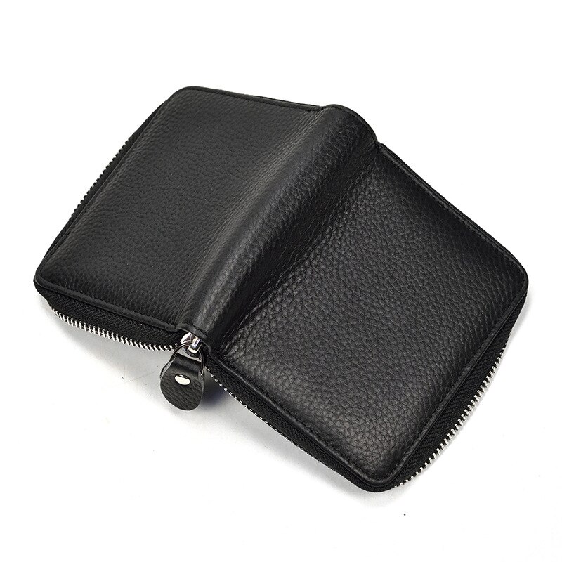 Top Qaulity 100% CowSkin Leather Coin Wallet Zip Men Women Girls Short Wallet Purse Zipper Brown Small Wallet Top Qaulity 100% CowSkin Leather Coin Wallet Zip Men Women Girls Short Wallet Purse Zipper Brown Small Wallet