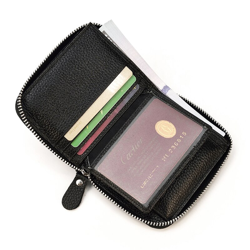 Top Qaulity 100% CowSkin Leather Coin Wallet Zip Men Women Girls Short Wallet Purse Zipper Brown Small Wallet Top Qaulity 100% CowSkin Leather Coin Wallet Zip Men Women Girls Short Wallet Purse Zipper Brown Small Wallet