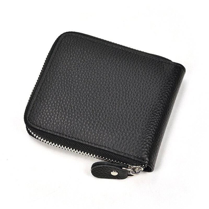 Top Qaulity 100% CowSkin Leather Coin Wallet Zip Men Women Girls Short Wallet Purse Zipper Brown Small Wallet Top Qaulity 100% CowSkin Leather Coin Wallet Zip Men Women Girls Short Wallet Purse Zipper Brown Small Wallet