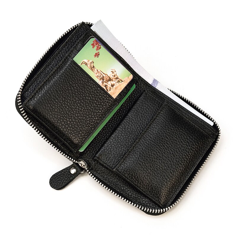 Top Qaulity 100% CowSkin Leather Coin Wallet Zip Men Women Girls Short Wallet Purse Zipper Brown Small Wallet Top Qaulity 100% CowSkin Leather Coin Wallet Zip Men Women Girls Short Wallet Purse Zipper Brown Small Wallet