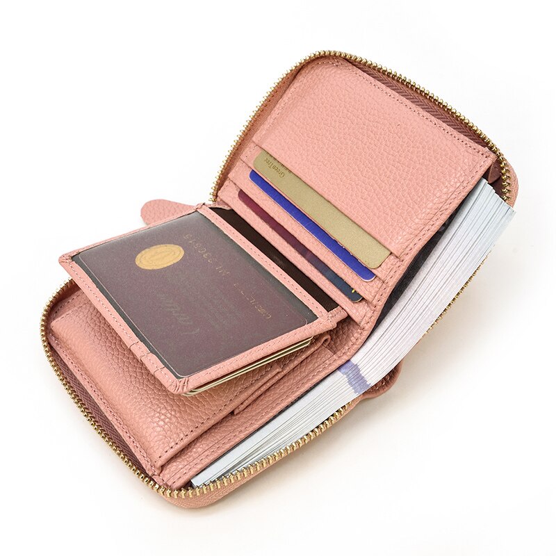 Top Qaulity 100% CowSkin Leather Coin Wallet Zip Men Women Girls Short Wallet Purse Zipper Brown Small Wallet Top Qaulity 100% CowSkin Leather Coin Wallet Zip Men Women Girls Short Wallet Purse Zipper Brown Small Wallet