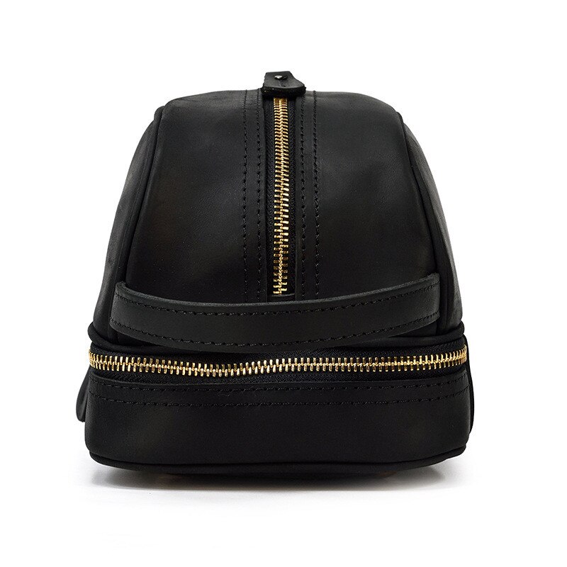 Retro Fashion High Quality Crazy Horse cowhide Men's Brown Clutch Outdoor Daily Ladies genuine Leather Cosmetic Bag Women Retro Fashion High Quality Crazy Horse cowhide Men's Brown Clutch Outdoor Daily Ladies genuine Leather Cosmetic Bag Women