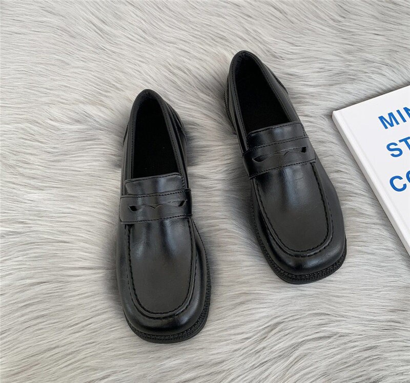 loafers Lolita Brown Cosplay Shoes Women Uniform Shoes Uwabaki Japanese JK Round Toe Women Girls School Students mary janes loafers Lolita Brown Cosplay Shoes Women Uniform Shoes Uwabaki Japanese JK Round Toe Women Girls School Students mary janes