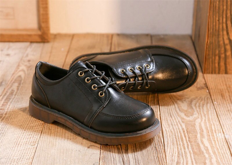 Black Brown Vintage Flats Shoes Women Comfortable Leather Platform shoes Oxfords Loafers Casual Boat Shoes students shoes Black Brown Vintage Flats Shoes Women Comfortable Leather Platform shoes Oxfords Loafers Casual Boat Shoes students shoes