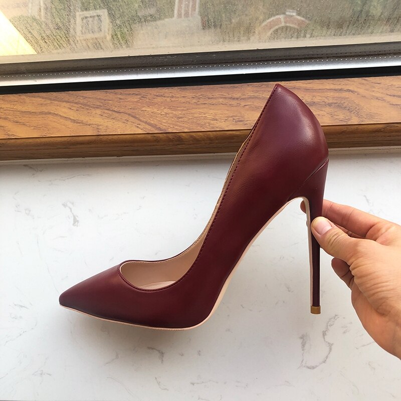 Tikicup Solid Khaki Brown Matte Women Pointed Toe Stiletto High Heels Slip On OL Dress Shoes Elegant Ladies Formal Pumps Tikicup Solid Khaki Brown Matte Women Pointed Toe Stiletto High Heels Slip On OL Dress Shoes Elegant Ladies Formal Pumps