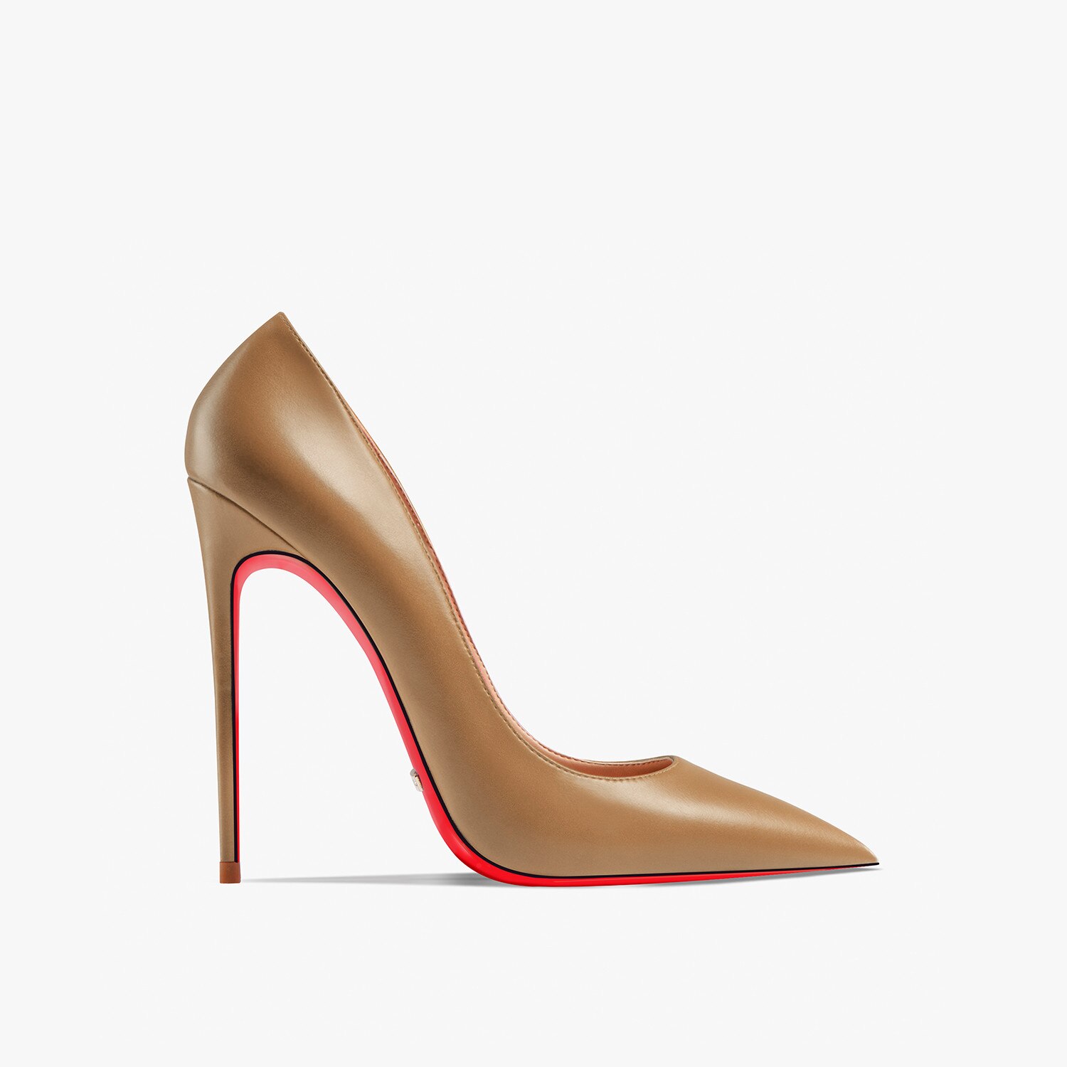 Genuine Leather Brand Women Pumps Thin Heel High Shoes Pointed Toe Ladies High-Heeled Party Sup Wedding Sexy Red Shiny Bottom