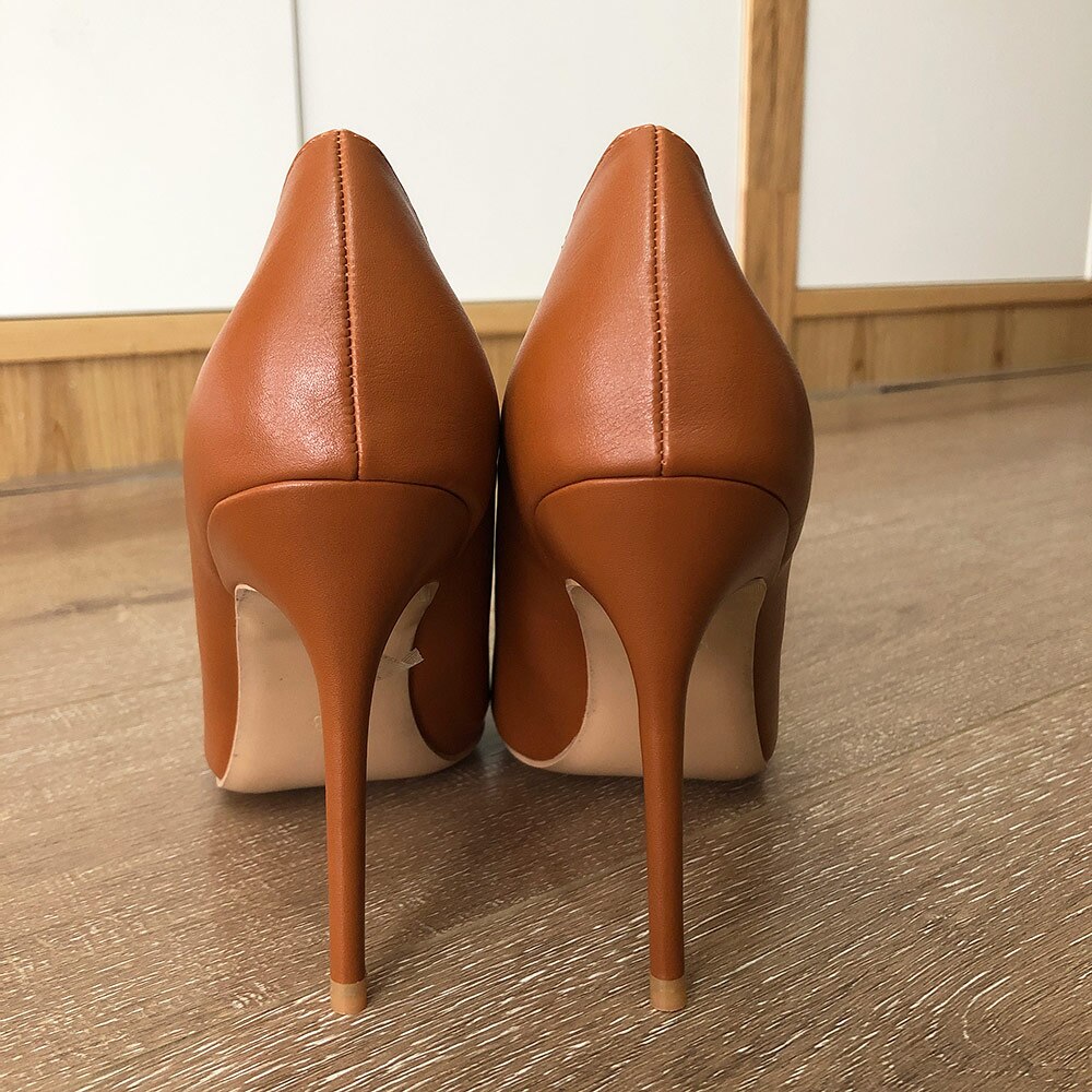 Veowalk Light Brown Women Classic Pointed Toe High Heels Elegant Ladies Slip on Stilettos Pumps Italian Style OL Dress Shoes Veowalk Light Brown Women Classic Pointed Toe High Heels Elegant Ladies Slip on Stilettos Pumps Italian Style OL Dress Shoes